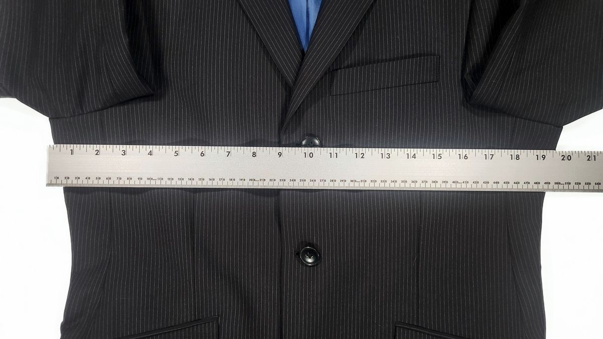 Billy London Billy London Pinstripe 3-Button Suit Blazer Jacket Sz 36S Size 36S - 5 Thumbnail