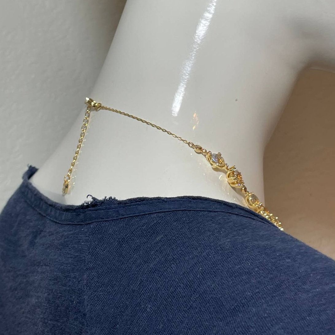 Swarovski Swarovski Olive All Round Necklace Multi Color Gold Plated Size ONE SIZE - 5 Thumbnail