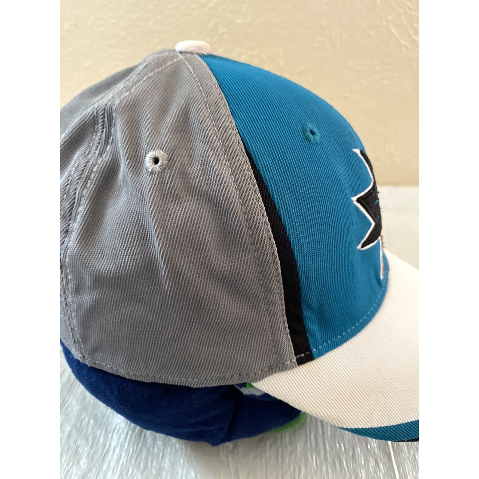 Reebok Reebok San Jose Sharks Baseball Cap Ball Hat Fitted S/M Solid Washed Men/H156 Size ONE SIZE - 4 Thumbnail