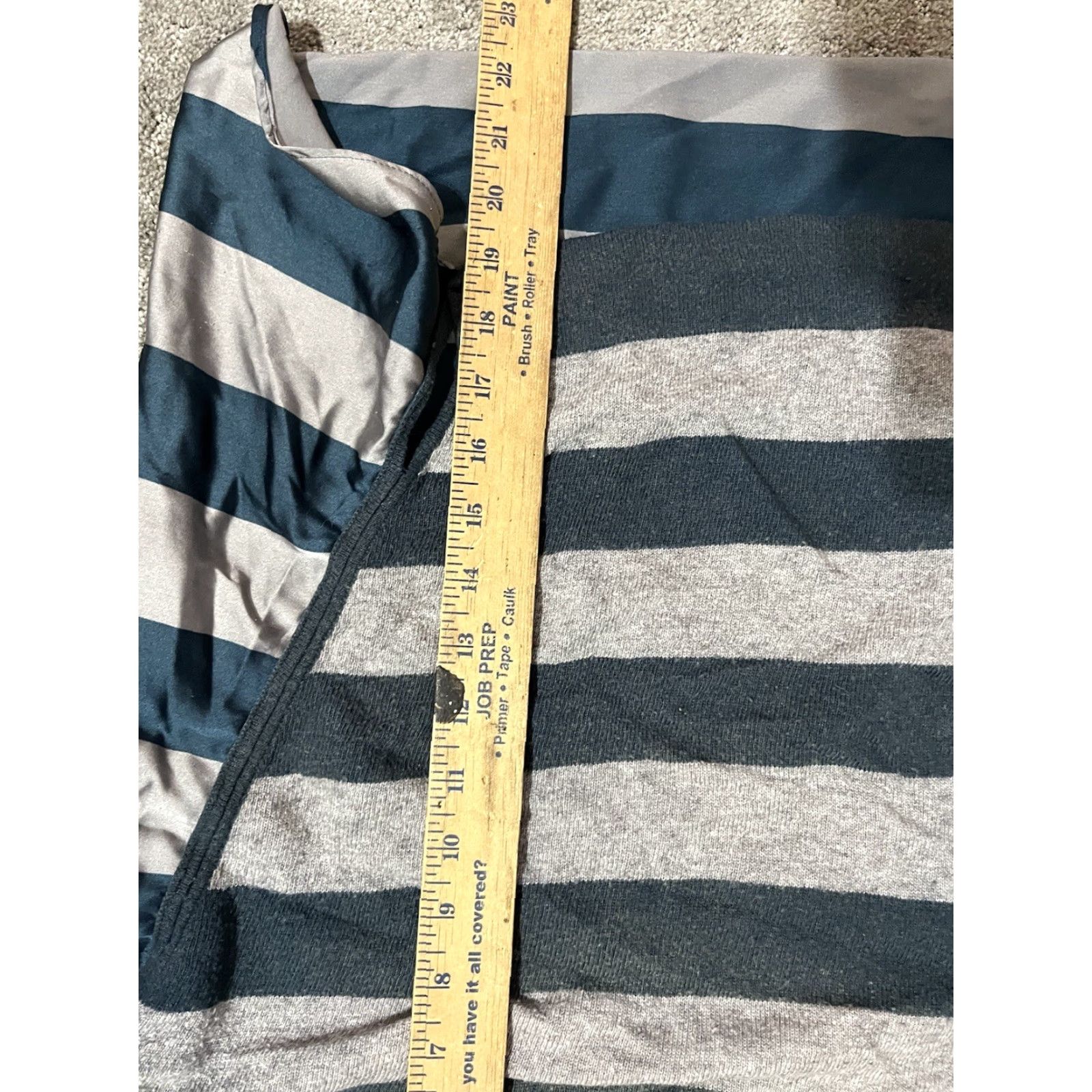 Ann Taylor VINTAGE Ann Taylor Striped Long Sleeve Tee Women Size S Gray & Green Basic Shirt Size S / US 4 / IT 40 - 5 Thumbnail