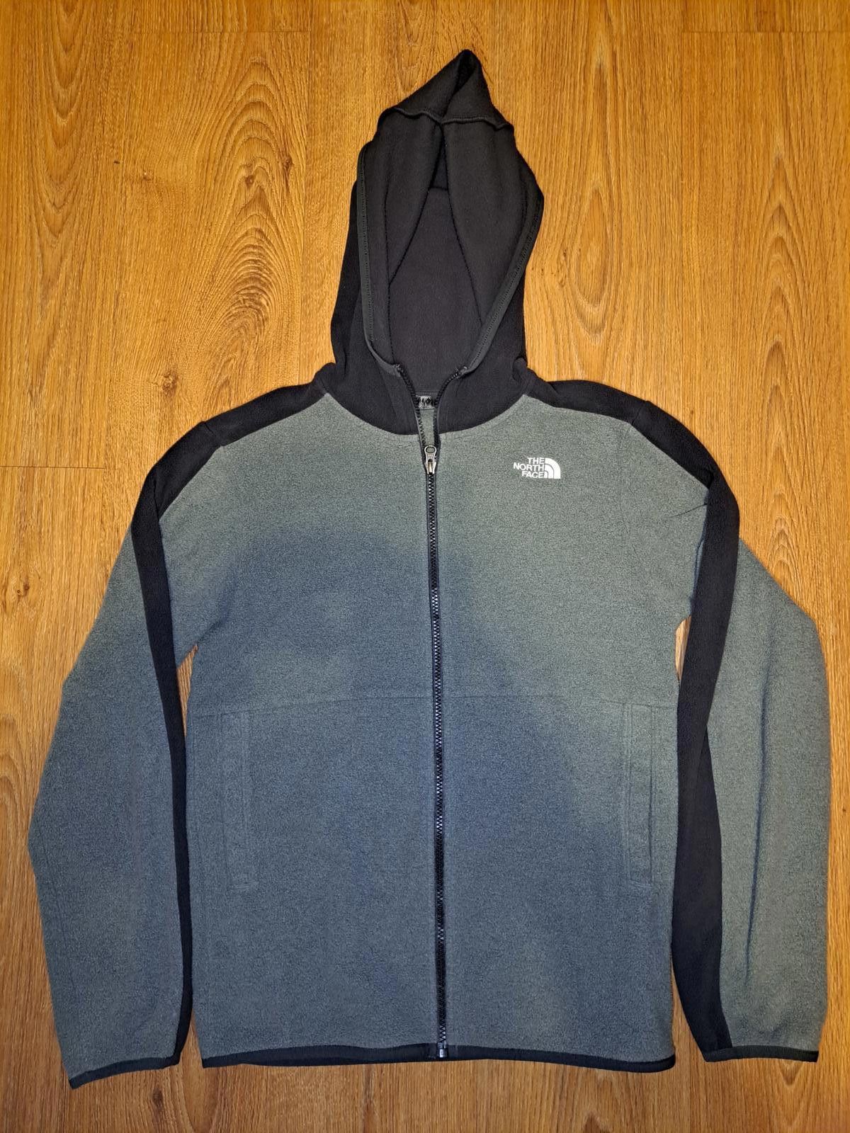 The North Face The North Face Fleece Jacket Youth XL Size 18 Gray Black Size US XL / EU 56 / 4 - 1 Thumbnail