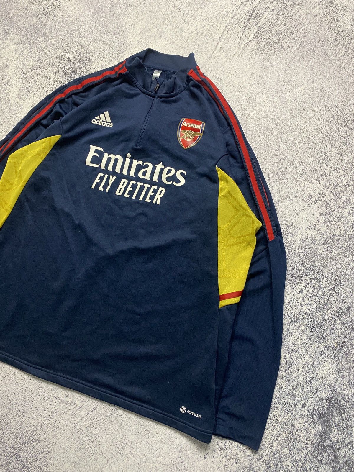 Adidas Arsenal 2022-2023 Adidas Soccer Training Top 1/4 Zip Jersey Size US XXL / EU 58 / 5 - 2 Thumbnail