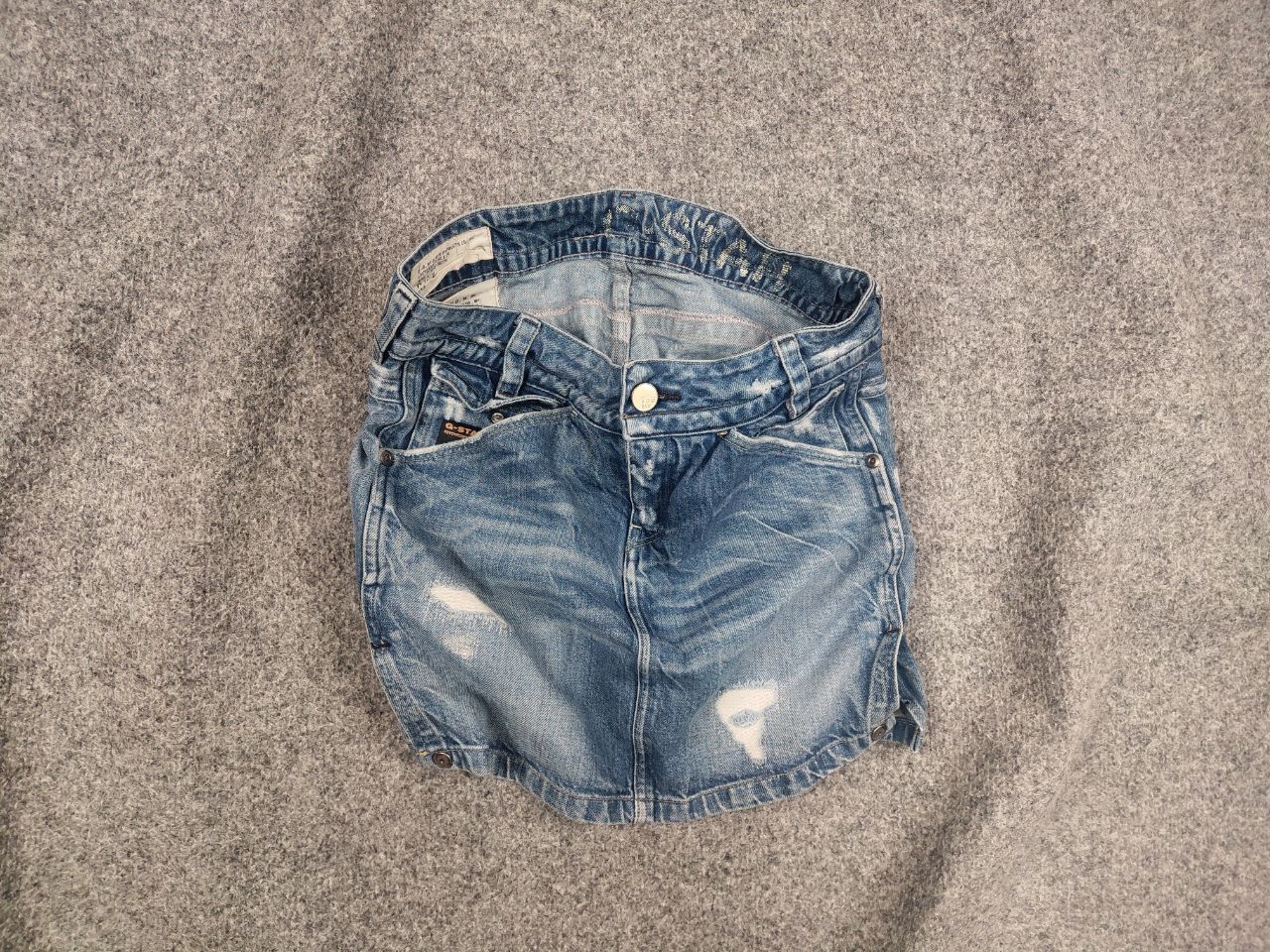 G-Star G-Star Raw Vintage Y2K Style Distressed Exper Mini Skirt Size 29" - 1 Thumbnail
