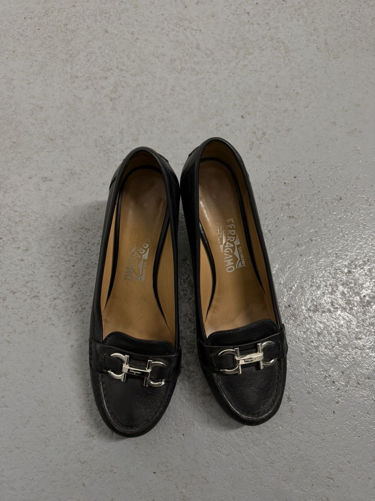 Salvatore Ferragamo Vintage Salvatore Ferragamo Leather Heels Size US 9 / IT 39 - 2 Thumbnail