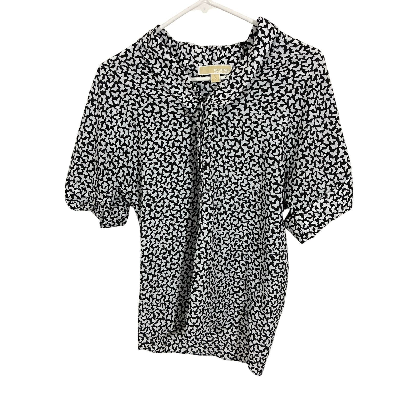 Michael Kors Michael Kors Blouse Butterfly Novelty Print Casual S Size S / US 4 / IT 40 - 1 Thumbnail