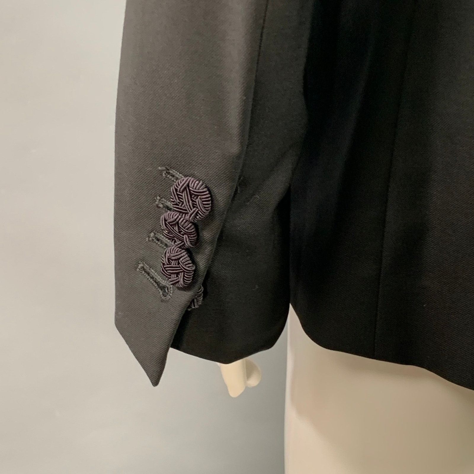 Paul Smith PAUL SMITH Size 6 Black Wool Twill Notch Lapel Jacket Blazer Size M / US 6-8 / IT 42-44 - 5 Thumbnail
