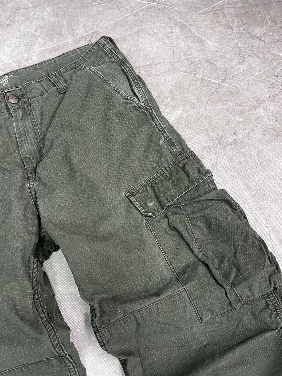 Carhartt Carhartt Green Pants Workwear Multipocket y2k Style Size US 32 / EU 48 - 3 Thumbnail
