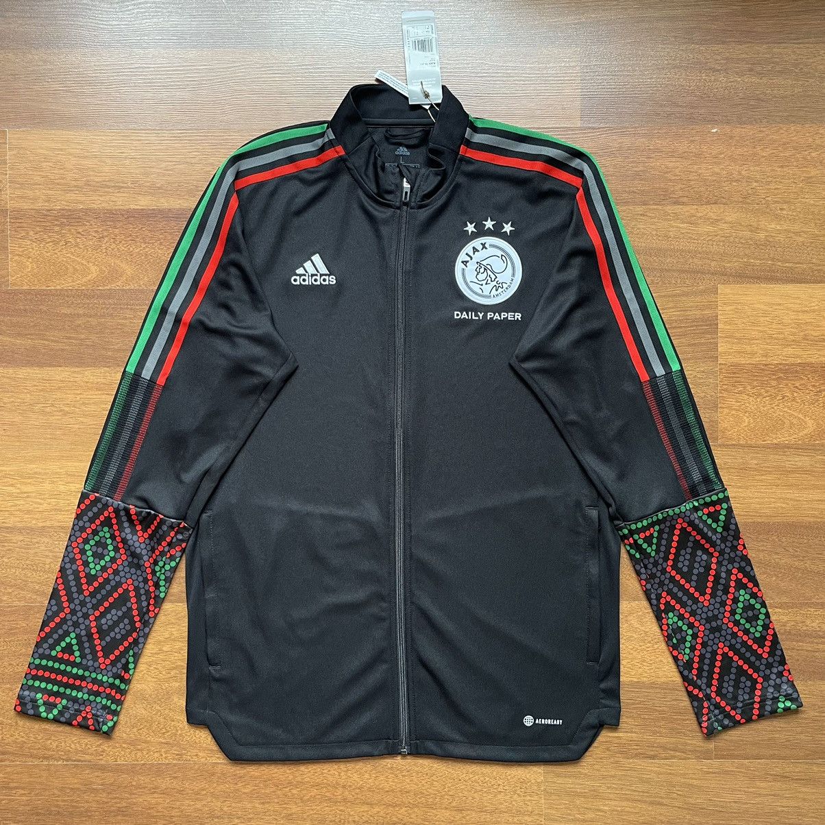 NWT AJAX x DAILY PAPER x ADIDAS 2022/2023 FOOTBALL TRACK TOP