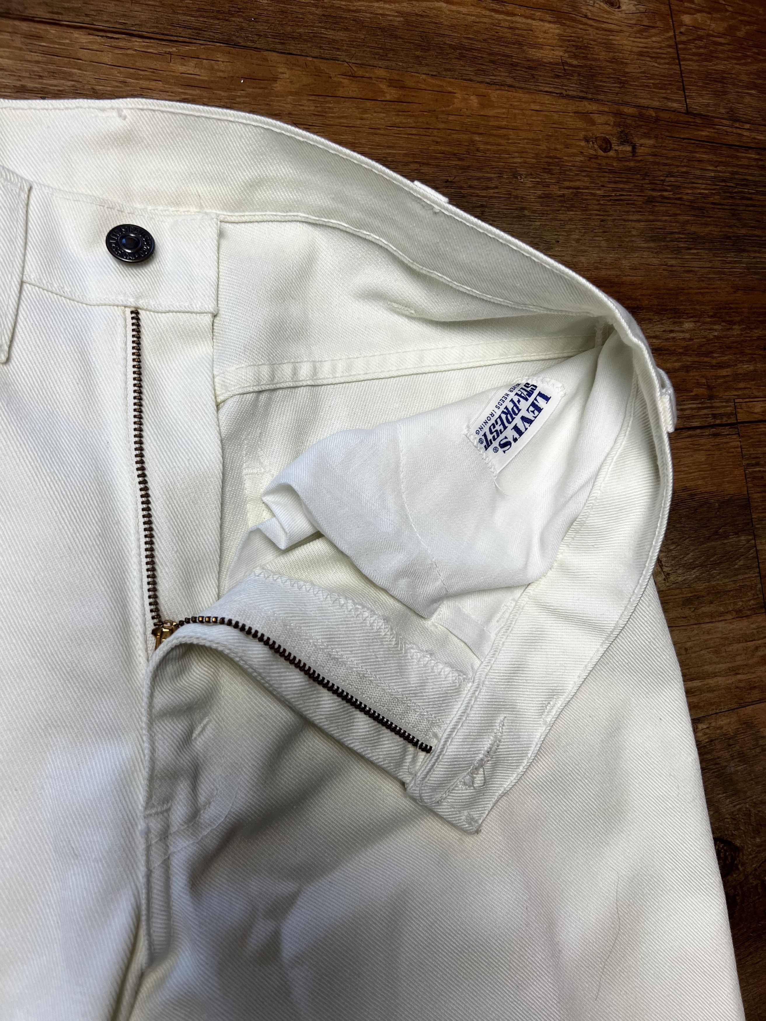 Levi's Vintage Clothing Vintage 1960's Levi's White Sta-Prest Pants Size US 32 / EU 48 - 7 Thumbnail