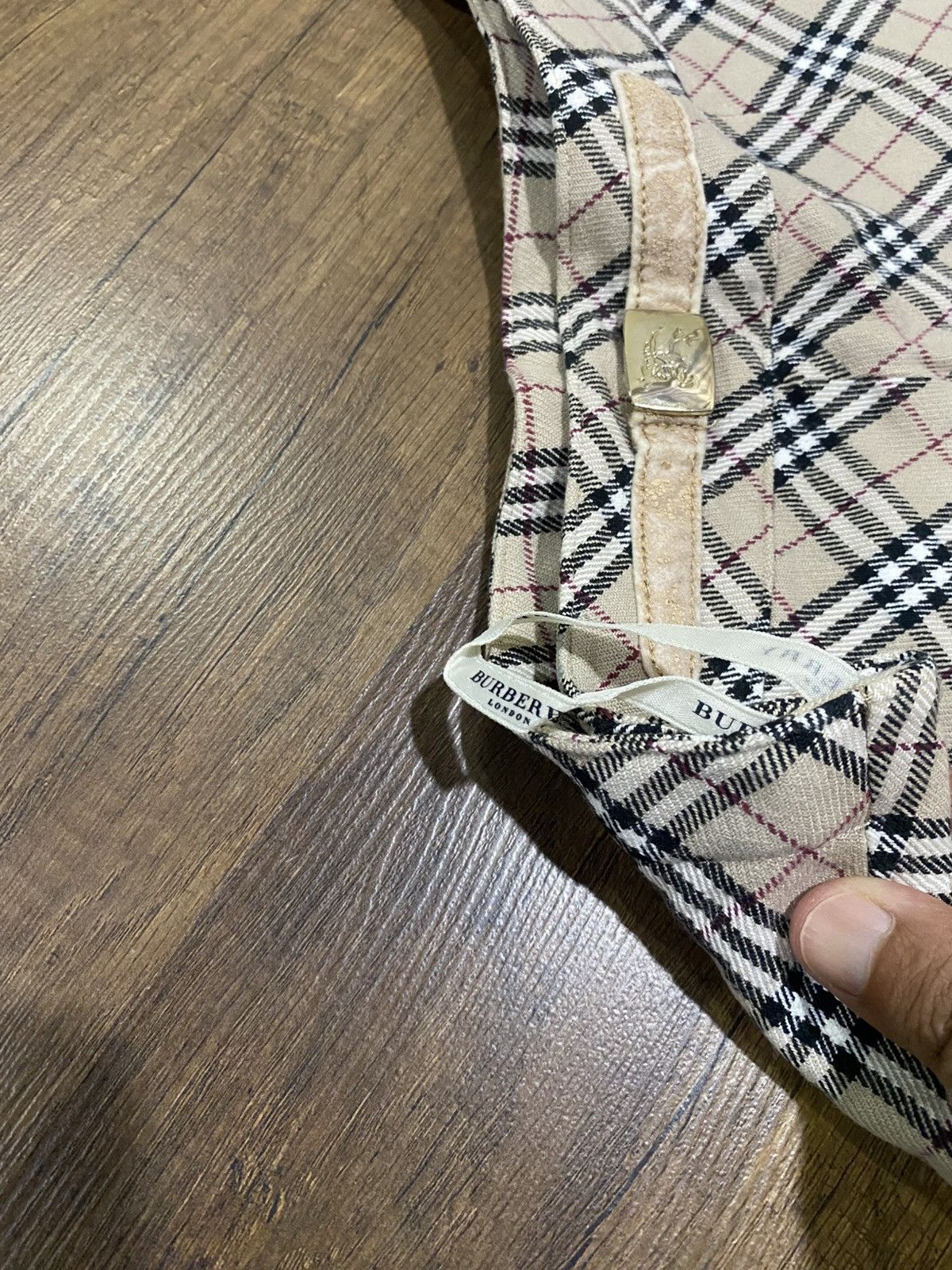 Burberry Burberry Nova Check Cotton Skirt Size 22" - 7 Thumbnail