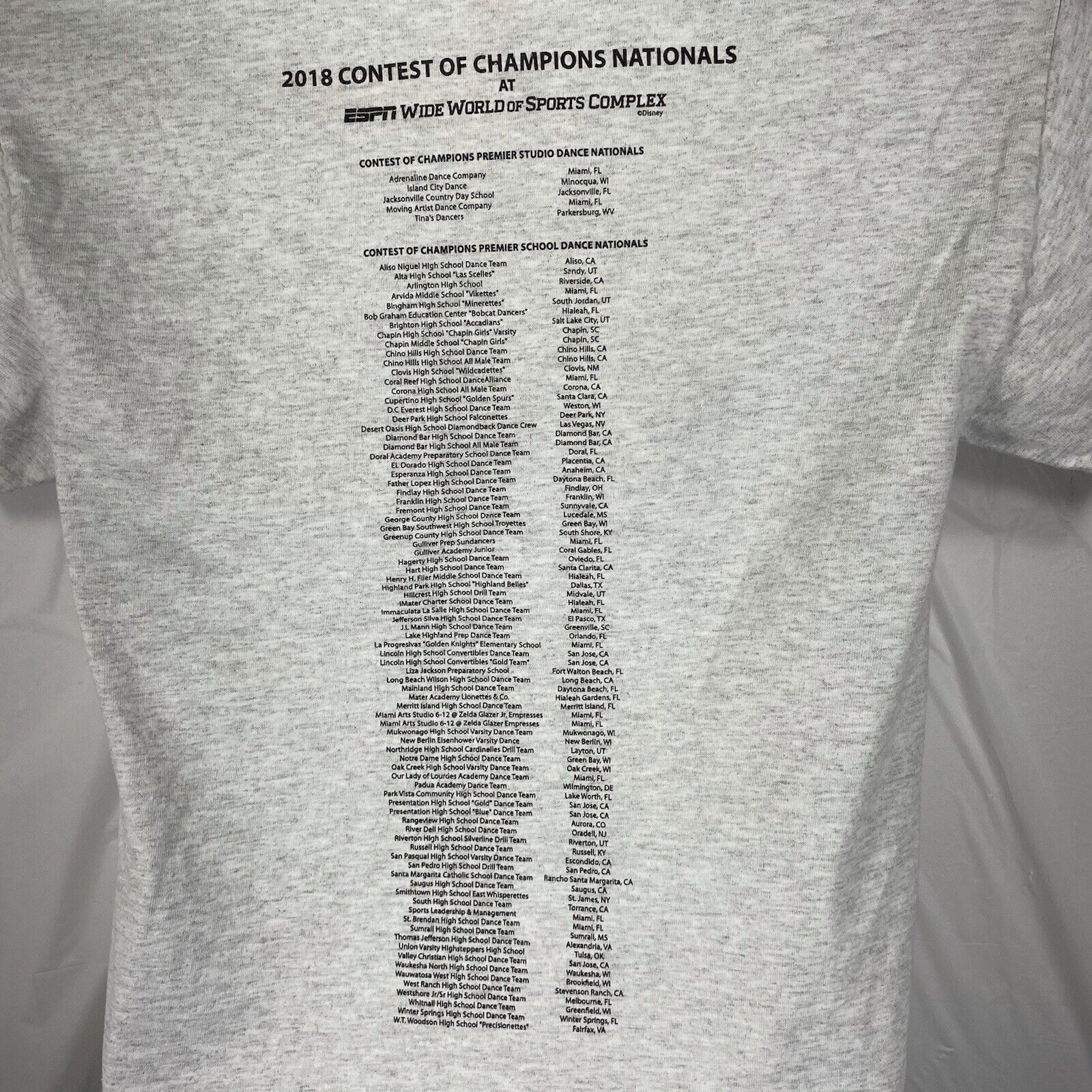Disney Disney Contest Champs ESPN 2018 World Of Sports Graphic Tee Size US S / EU 44-46 / 1 - 8 Thumbnail