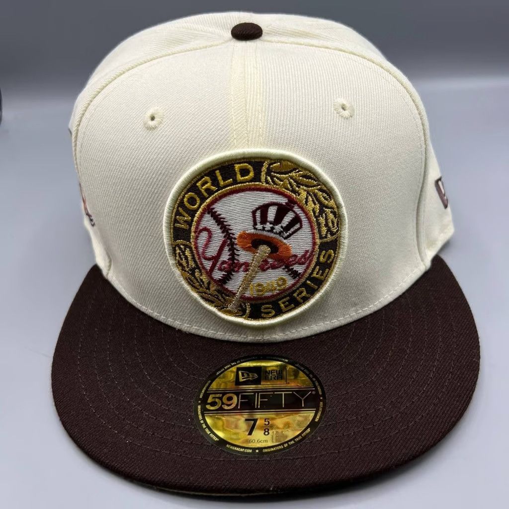 New Era New York Yankees Hat Men 7 5/8 59Fifty New Era Fitted Cap Size ONE SIZE - 2 Thumbnail