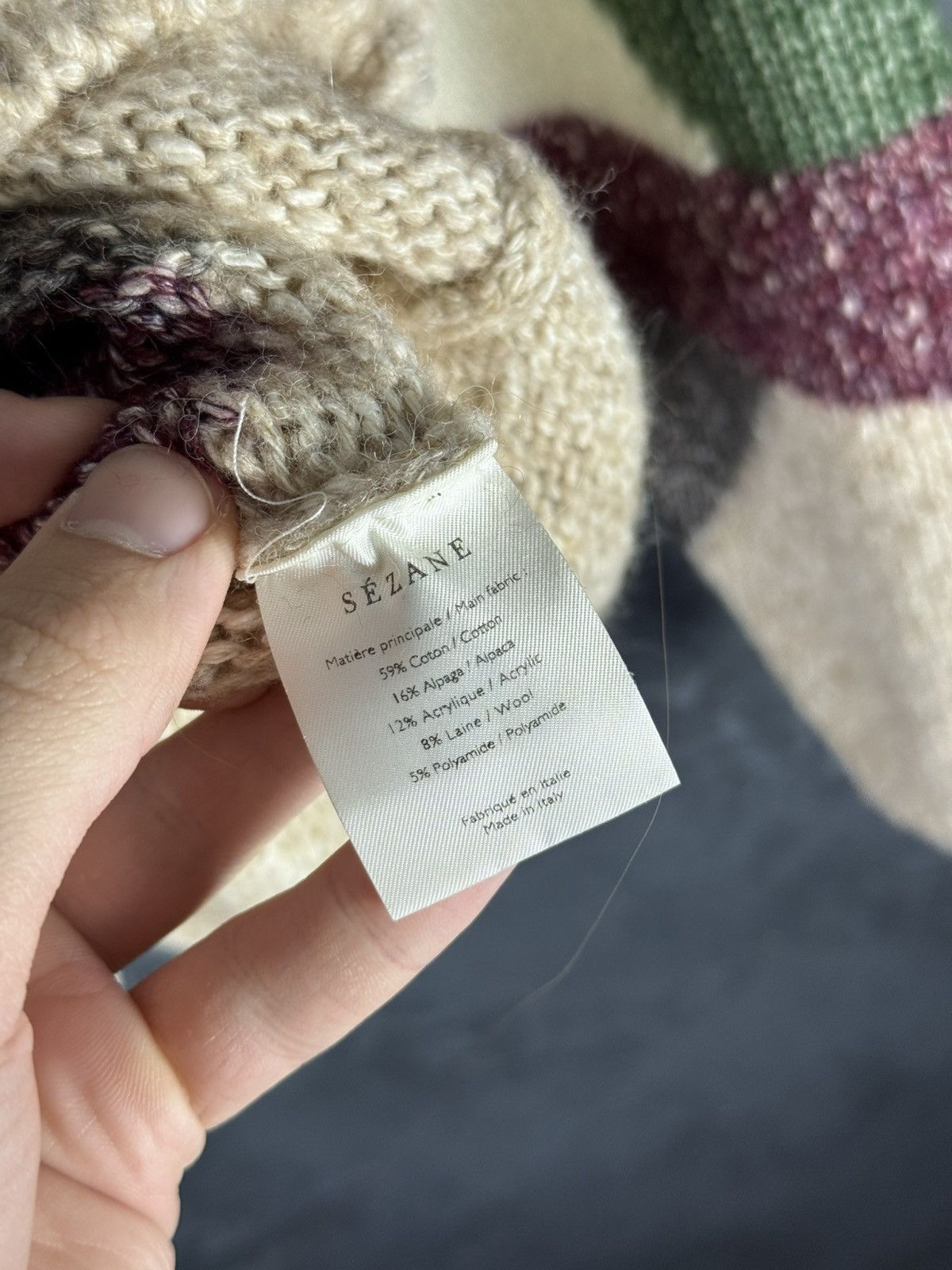 Sezane La Maille Sezane Colorblock Pattern Crew Neck Sweater Size S / US 4 / IT 40 - 8 Thumbnail