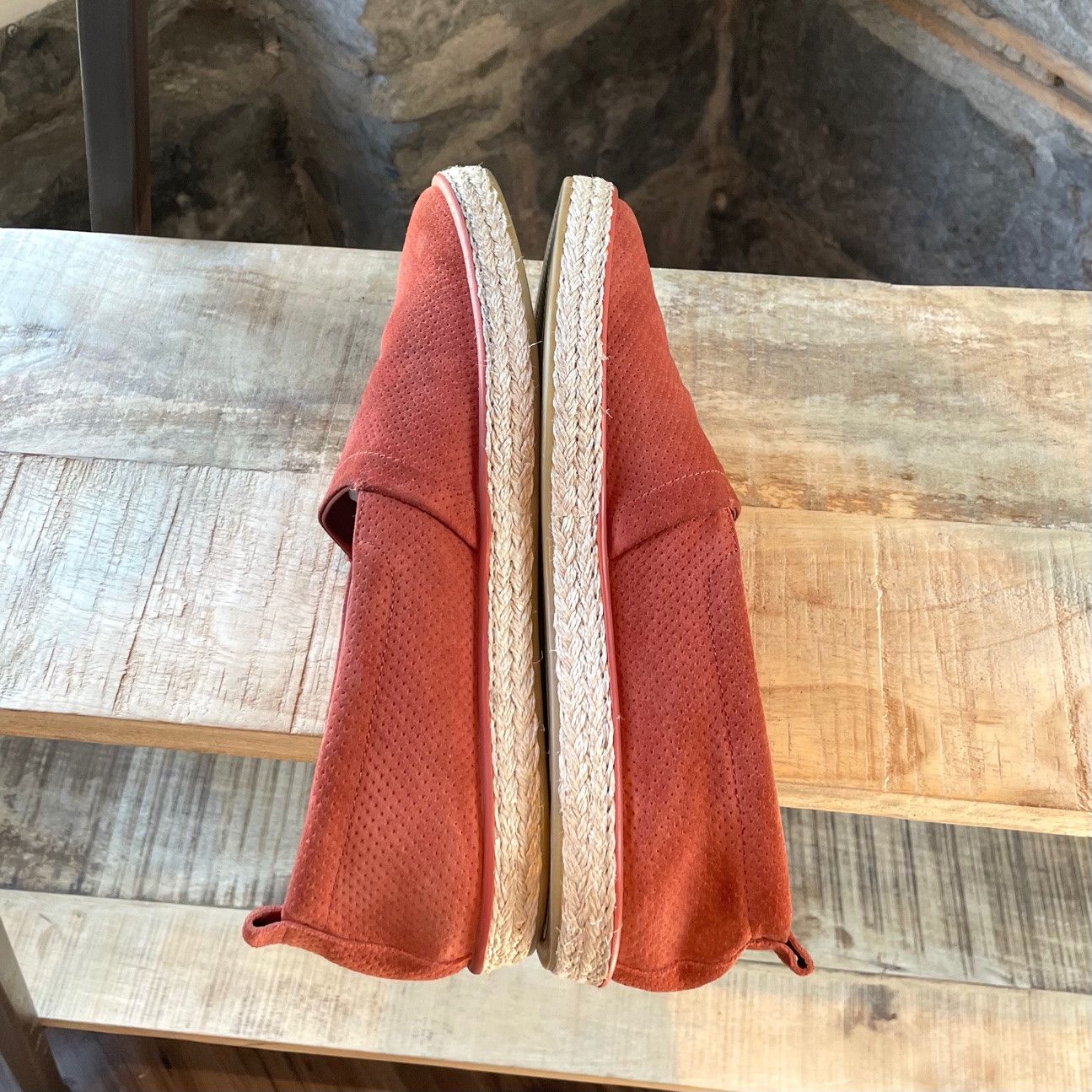 Louis Vuitton Louis Vuitton Orange Perforated Pacific Loafers Size US 9 / EU 42 - 8 Thumbnail