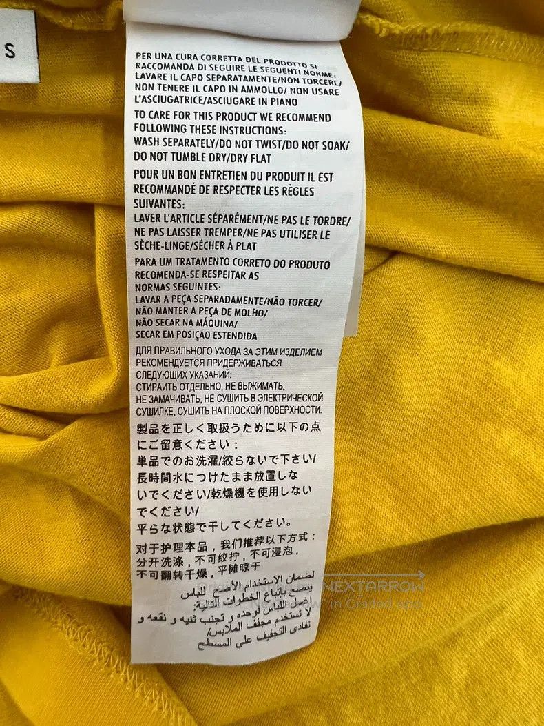 Gucci Gucci Yellow mirror logo short-sleeved T-shirt Size US S / EU 44-46 / 1 - 8 Thumbnail