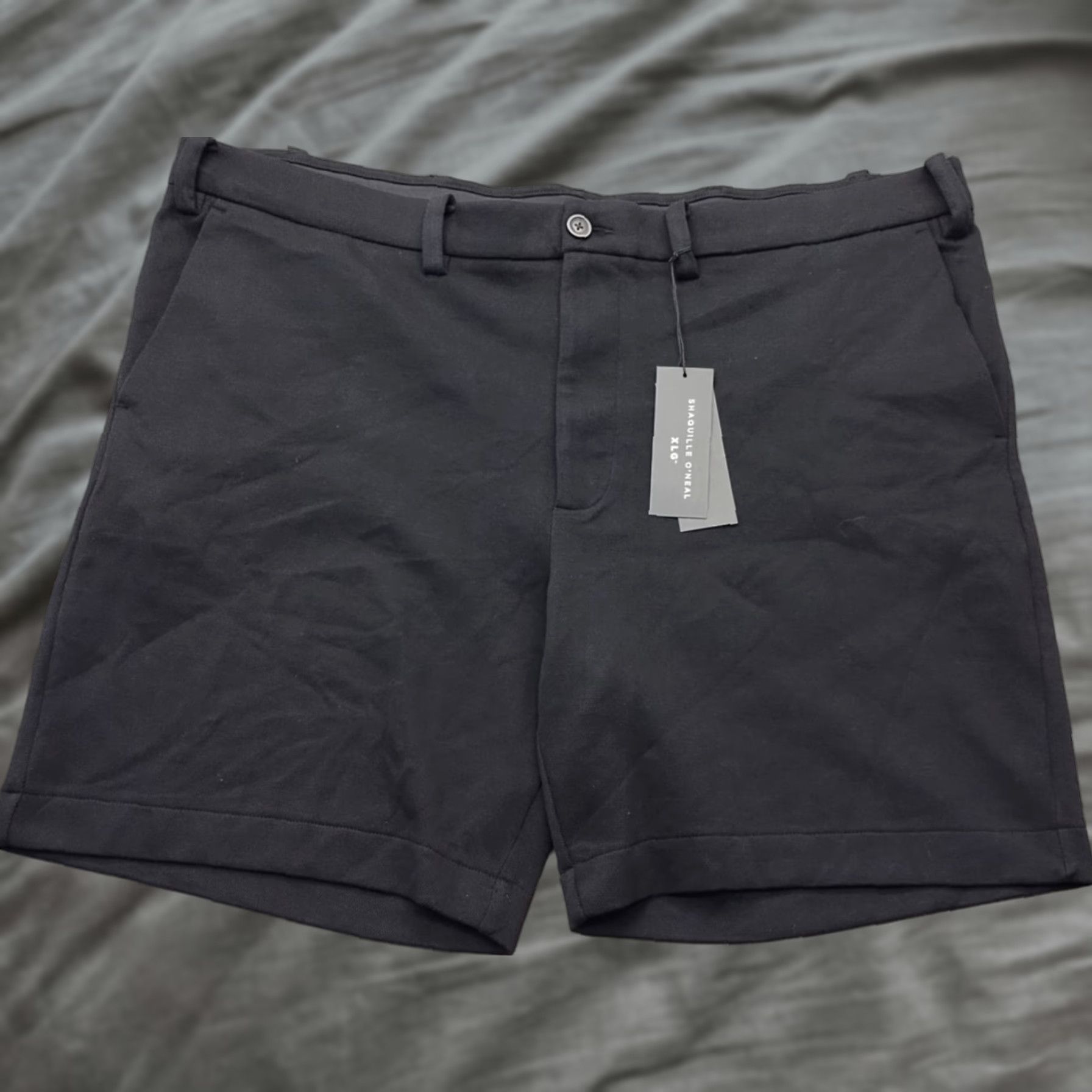 Vintage Shaquille O'Neal Bermuda Shorts Men 50 Black Dark Wash Stretch Pockets Slashed Cotton Polyester Bermuda Shorts Mens 50 Black stretch pockets dark wash Size US 34 / EU 50 - 1 Thumbnail