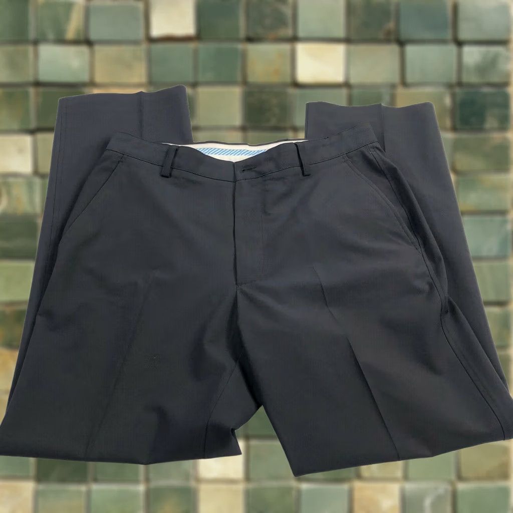 Footjoy FJ FootJoy Black Mens Athletic Active Golf Pants 34 Waist 34 Inseam 30 Tapered Solid Polyester Spandex Sportswear Pants Size US 34 / EU 50 - 1 Thumbnail