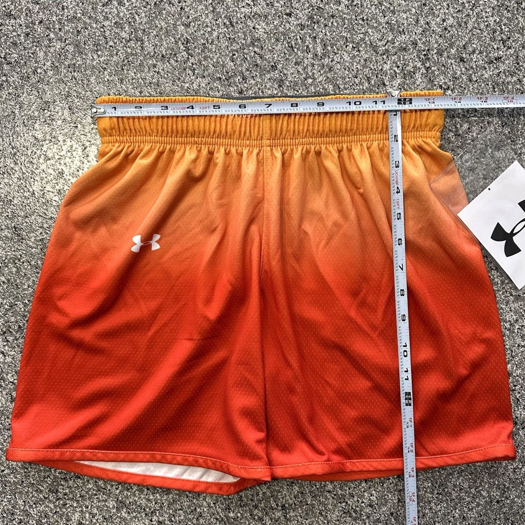 Under Armour Under Armour Basketball Shorts Womens S 5.5 Inseam Solid Orange Athletic Activewear Size 28" / US 6 / IT 42 - 6 Thumbnail