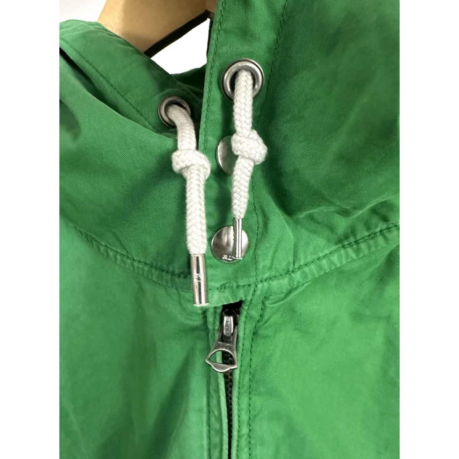 Polo Ralph Lauren VintAGE Polo Ralph Lauren Pony Full Zip Hooded Bold Green Poplin Jacket L Polo Ralph Lauren Jacket Green Hooded Windbreaker Mens Size L Size US L / EU 52-54 / 3 - 6 Thumbnail