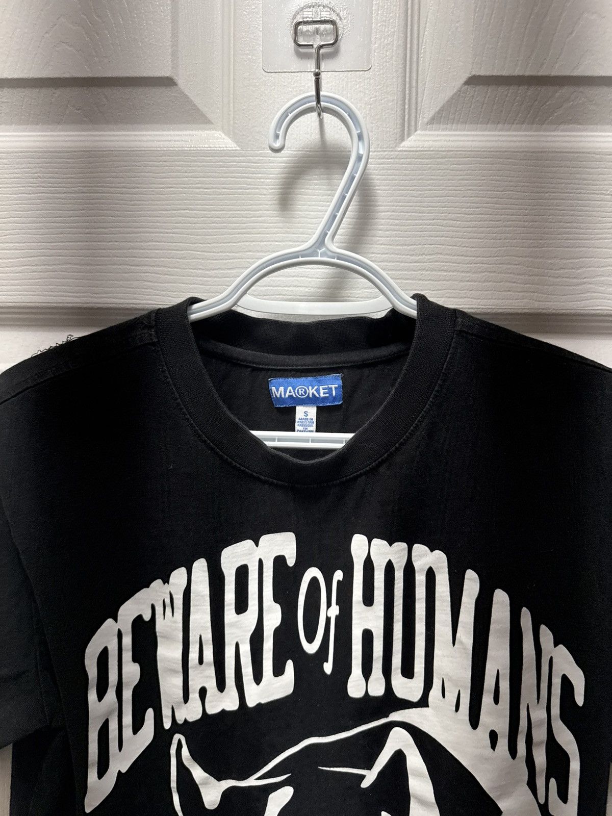 Market Market Studios Beware of Humans Dog Graphic Tee Black Size US S / EU 44-46 / 1 - 3 Thumbnail