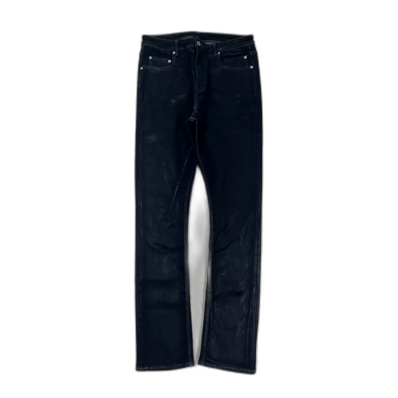 Rick Owens Rick Owens Detroit Cut Waxed Trousers-2508 Size US 31 - 1 Thumbnail