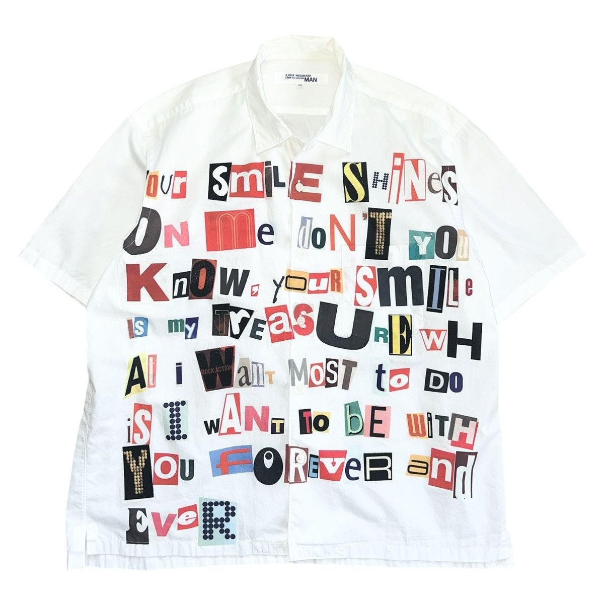 Junya Watanabe Junya Watanabe 02SS Poem Shirt | Grailed