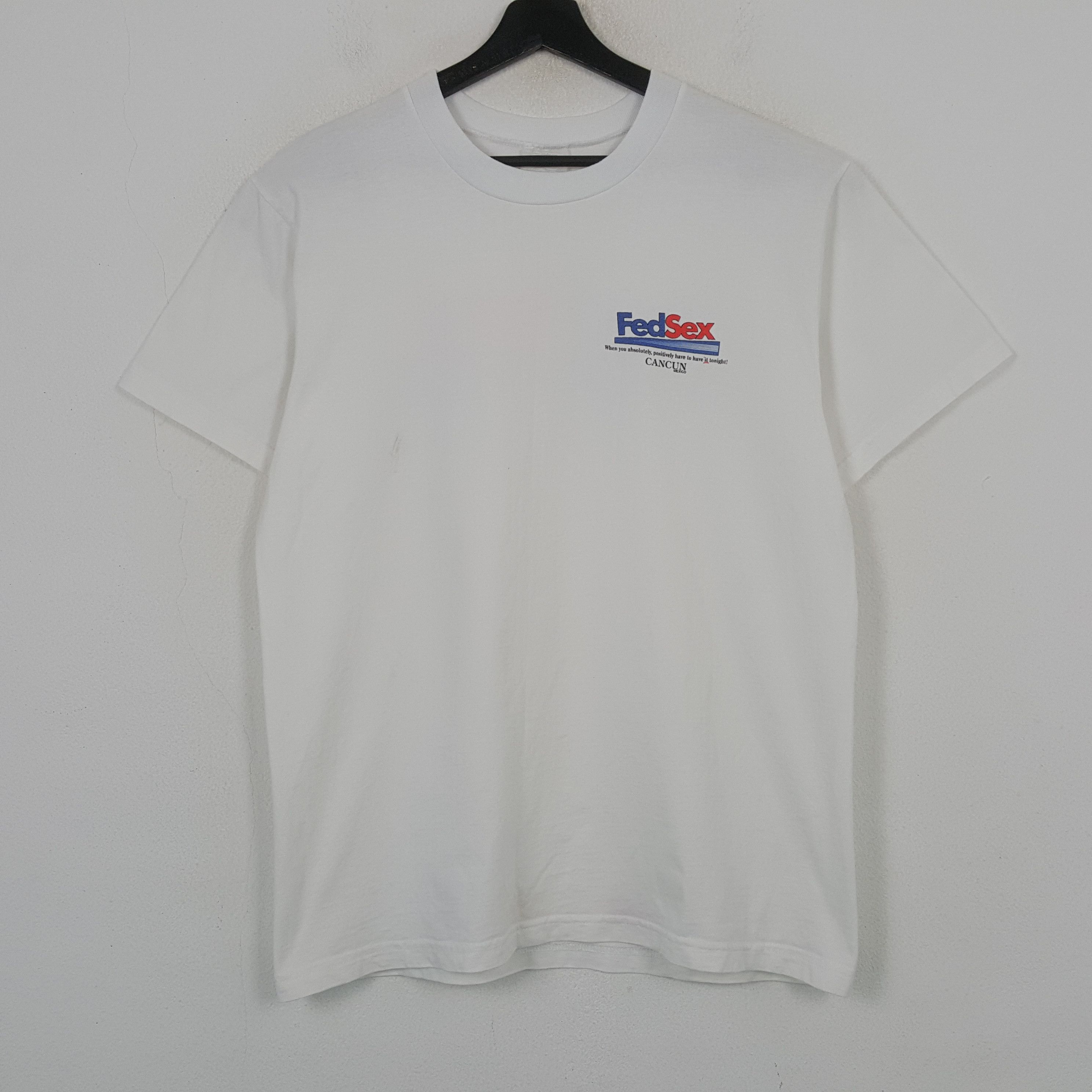 Vintage Fedsex Cancun Mexico Parody Style Tshirt RR20 Size US L / EU 52-54 / 3 - 3 Thumbnail