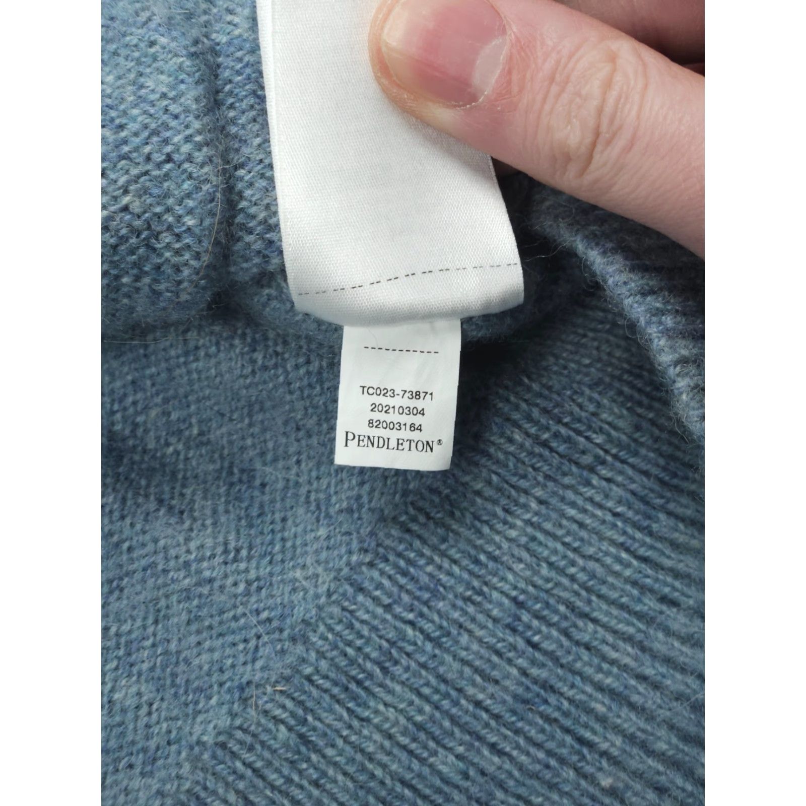 Pendleton Pendleton Cardigan Sweater Small Women Blue Wool Front Pocket Button V-Neck Open Pockets Size S / US 4 / IT 40 - 7 Thumbnail