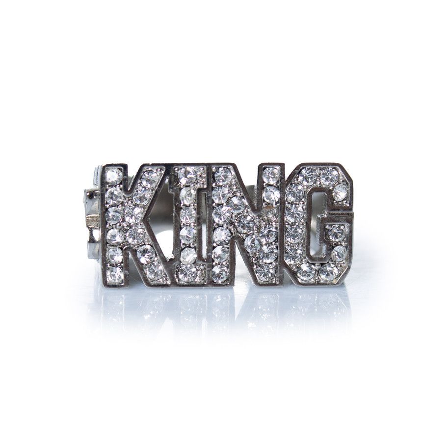 Dolce & Gabbana Dolce & Gabbana, silver KING ring with strass Size ONE SIZE - 2 Thumbnail