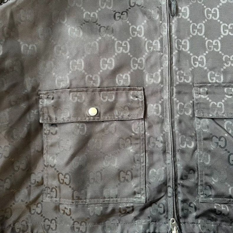 Gucci Gucci Black jacquard full-print hooded jacket 2503-Nextarro Size US L / EU 52-54 / 3 - 3 Thumbnail