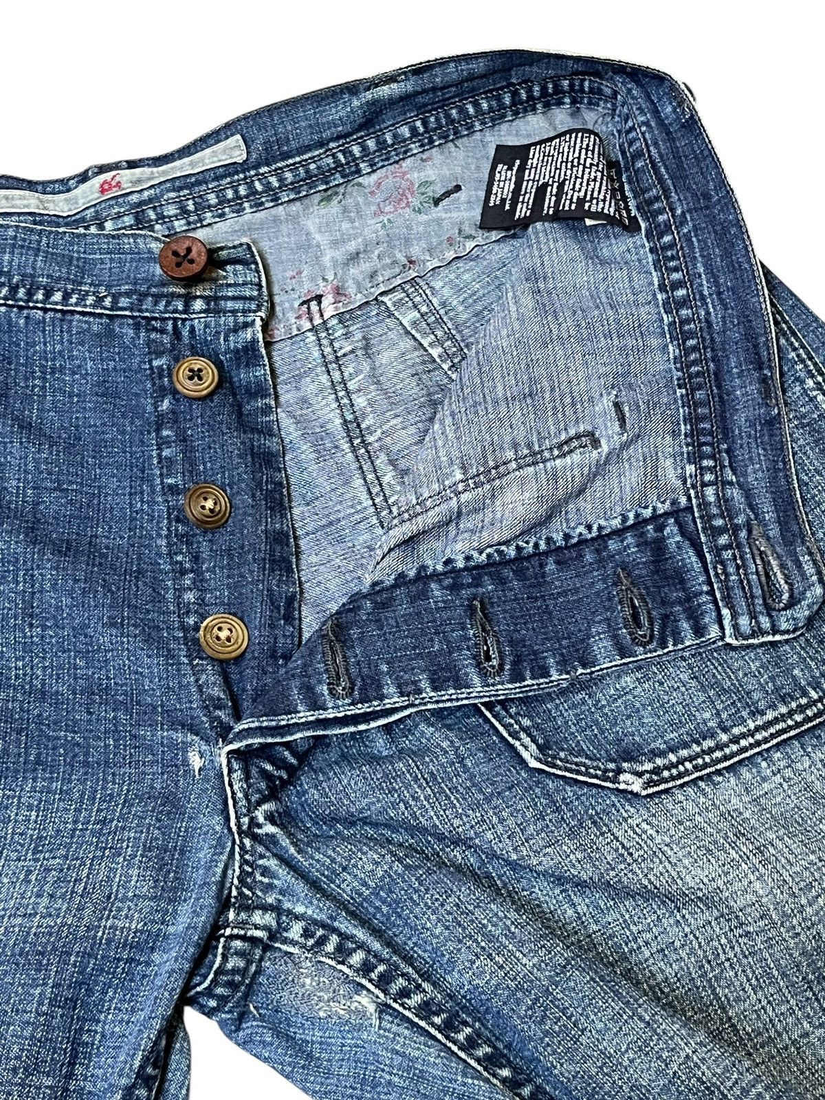 45rpm ARCHIVE JAPANESE VINTAGE 45 RPM STUDIO JAPAN WIDE LEG JEANS Size US 32 / EU 48 - 7 Thumbnail