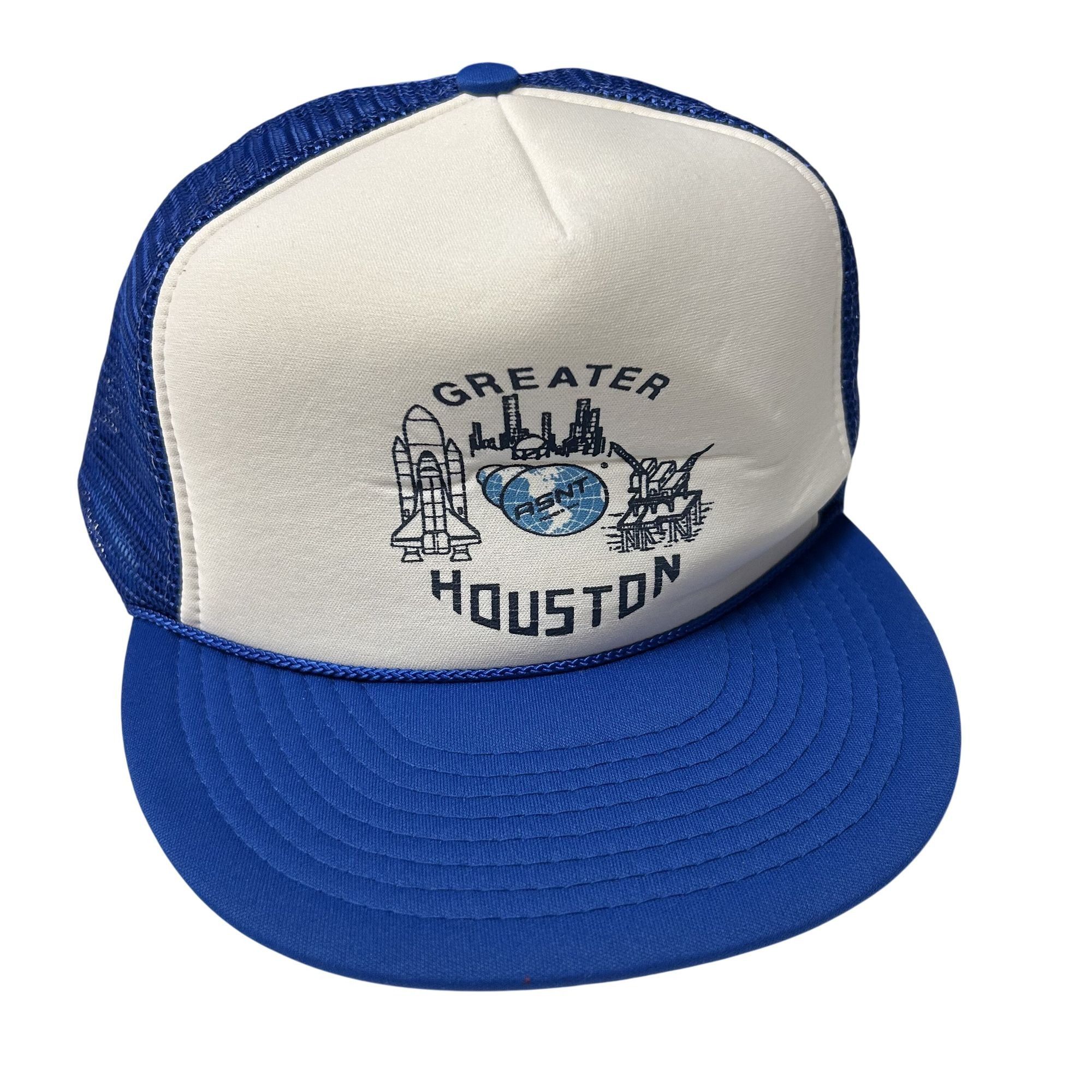 Nissan NOS 80's Mesh TRUCKER Hat ASNT Greater HOUSTON Snapback Size ONE SIZE - 9 Thumbnail