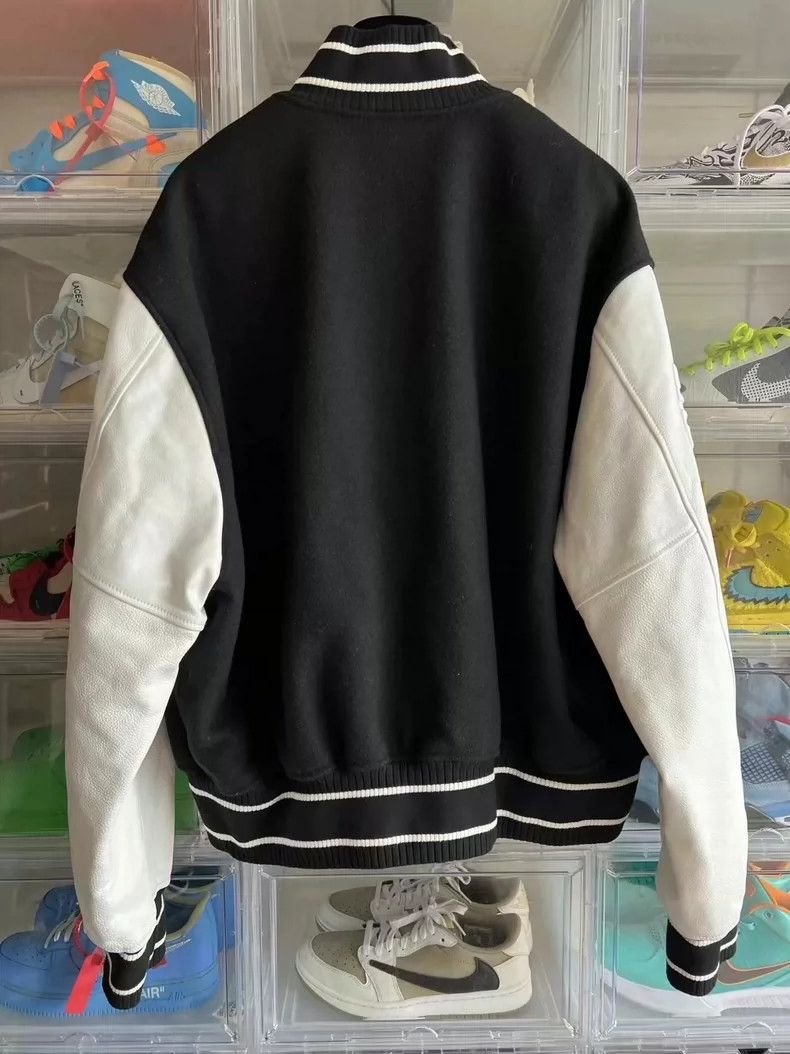 Givenchy Givenchy Size54 Black and White Patchwork Leather Sleeve Ba Size US M / EU 48-50 / 2 - 2 Thumbnail