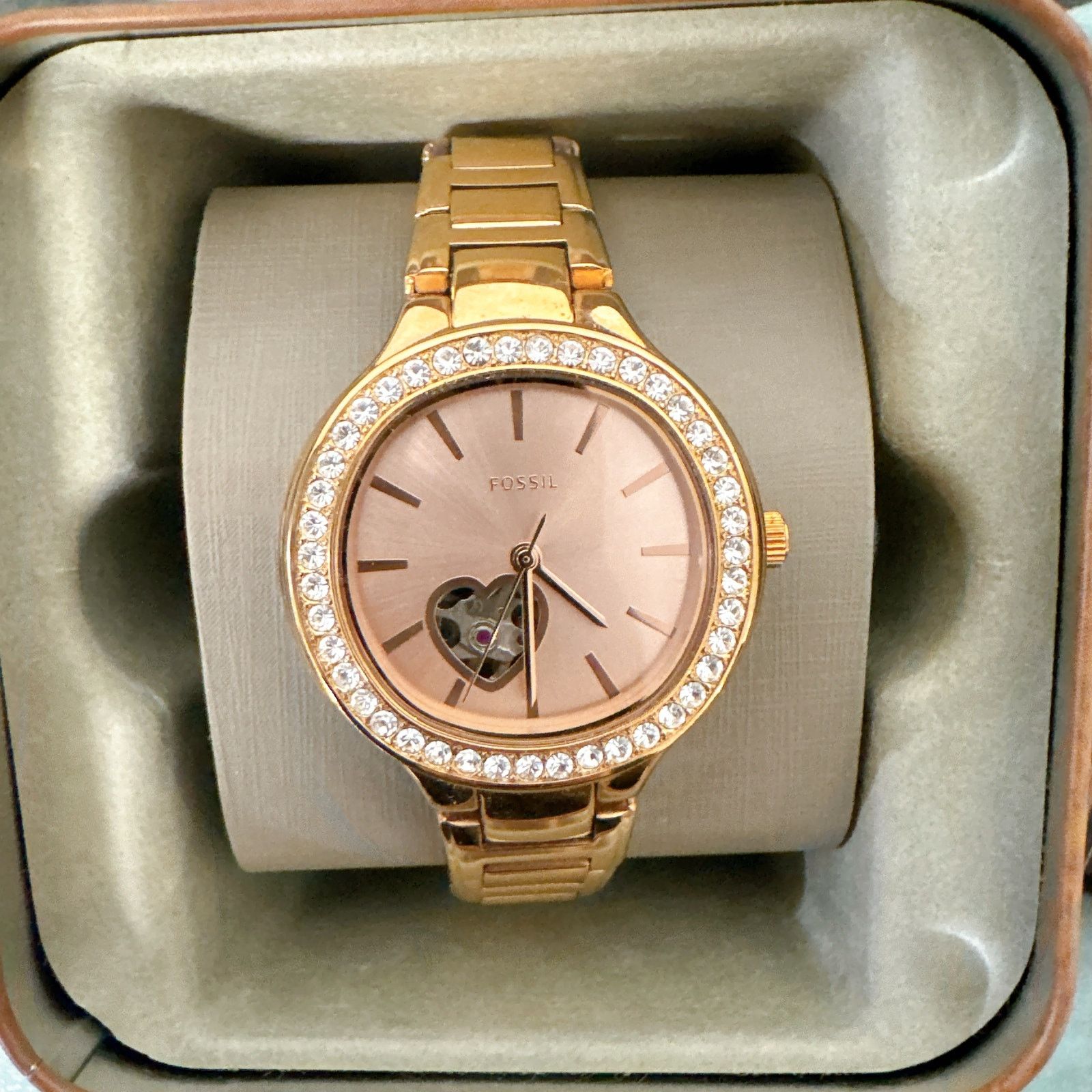 Fossil Fossil BQ3723 Weslee Automatic Rose Stainless Steel Watch Size ONE SIZE - 2 Thumbnail