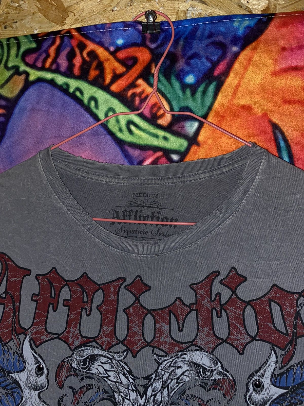 Affliction Avant garde Big Logo Affliction Made in USA T-shirt grey Size US M / EU 48-50 / 2 - 7 Thumbnail
