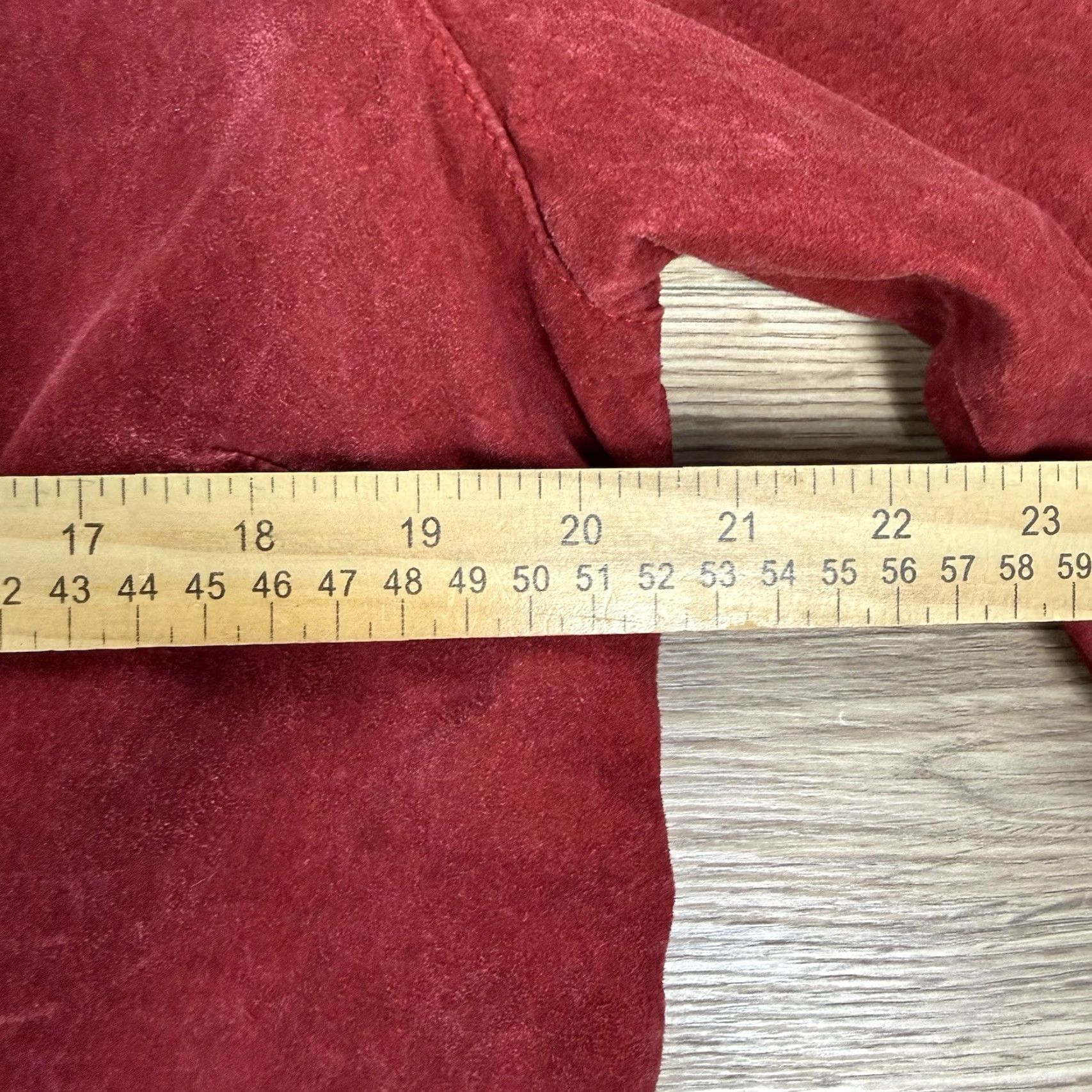 Vintage Ruff Hewn Western Suede Leather Jacket Women L Maroon Pearl Snap Jacket Size L / US 10 / IT 46 - 6 Thumbnail