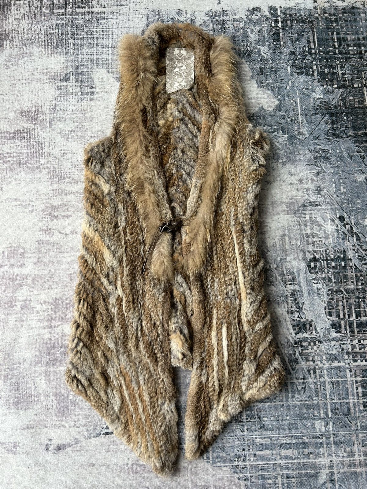 レア！ GOA ゴア ラビットファー ベスト　vest with rabbit If Six Was Nine × Japanese Brand × Le Grande Bleu (L.G.B.
