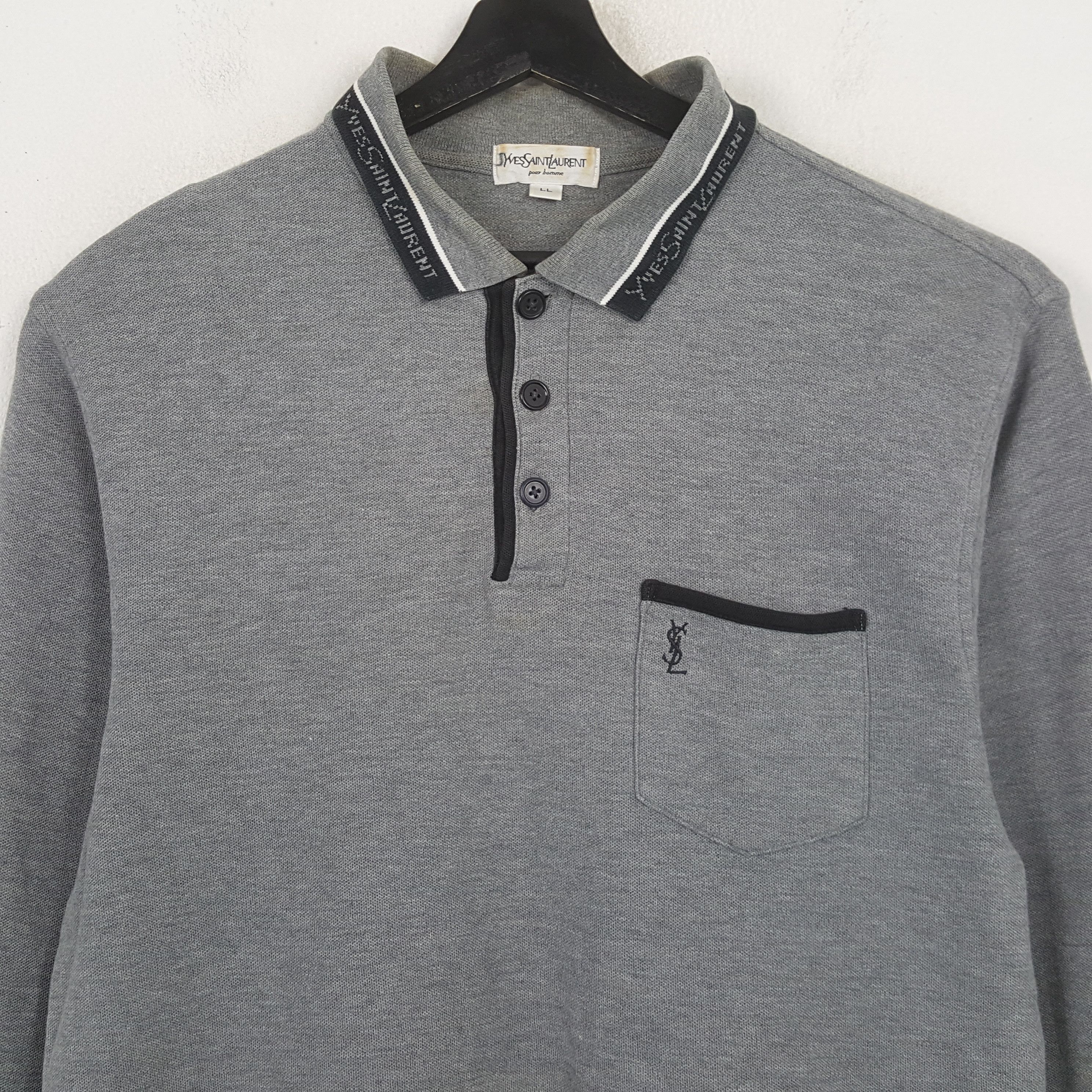 Yves Saint Laurent Yves Saint Laurent YSL Fashion Brand Polos RR15 Size US L / EU 52-54 / 3 - 2 Thumbnail