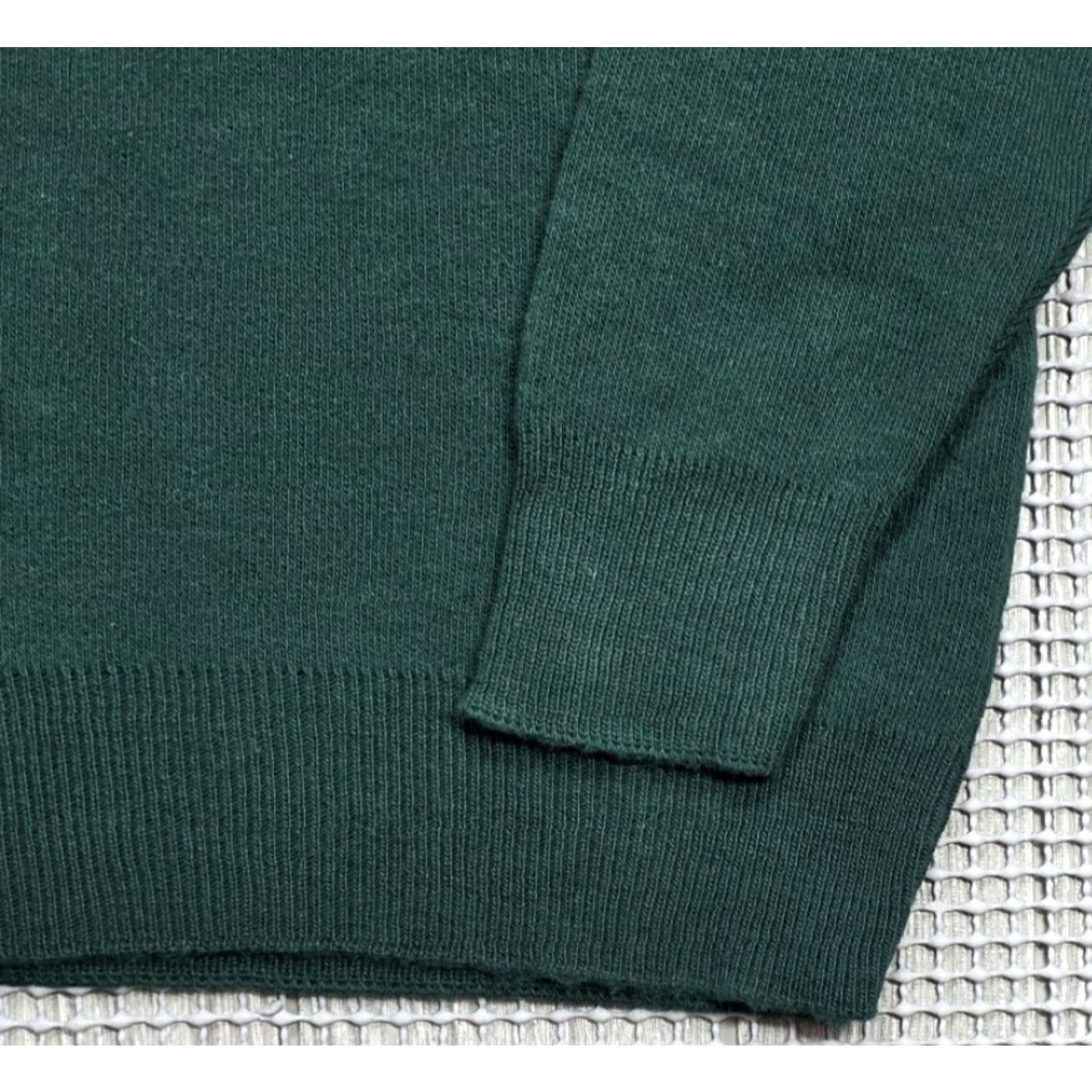 Vintage VINTAGE Robert Bruce Mens L V-Neck Sweater Wool Green USA Union Made Long Sleeve Size US L / EU 52-54 / 3 - 3 Thumbnail
