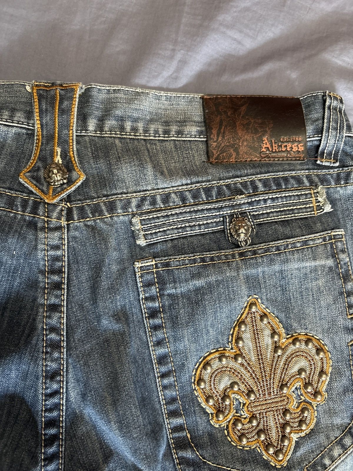 Vintage ⭕️ Vintage Early 2000’s Ak:cess Jeans ⭕️ Size US 38 / EU 54 - 8 Thumbnail