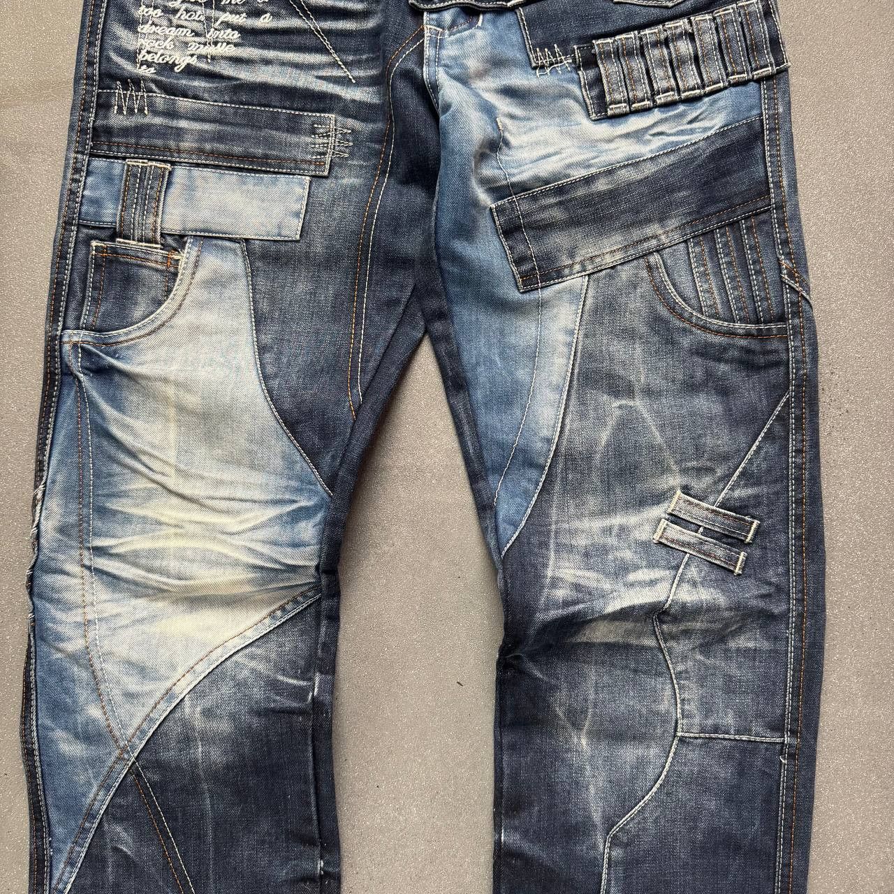 Japanese Brand × Vintage Japanese Style Pathcwork Washed Avant Garde Jeans Size US 30 / EU 46 - 4 Thumbnail