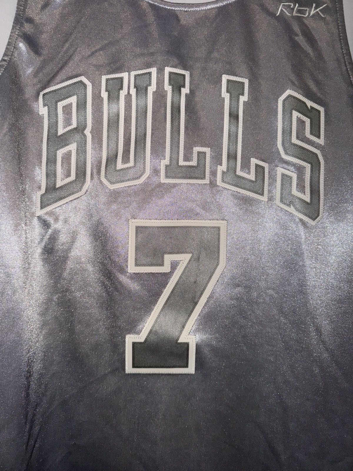 Reebok Ben Gordon Chicago Bulls Jersey M White Ice Platinum Reebok Size US M / EU 48-50 / 2 - 2 Thumbnail