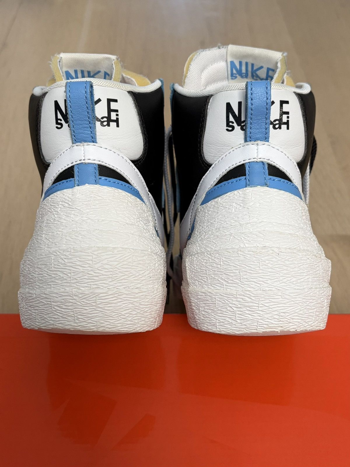 Nike × Sacai Nike x Sacai Blazer Mid Black Legend Blue 2019 BV0072-001 Size US 10 / EU 43 - 8 Thumbnail