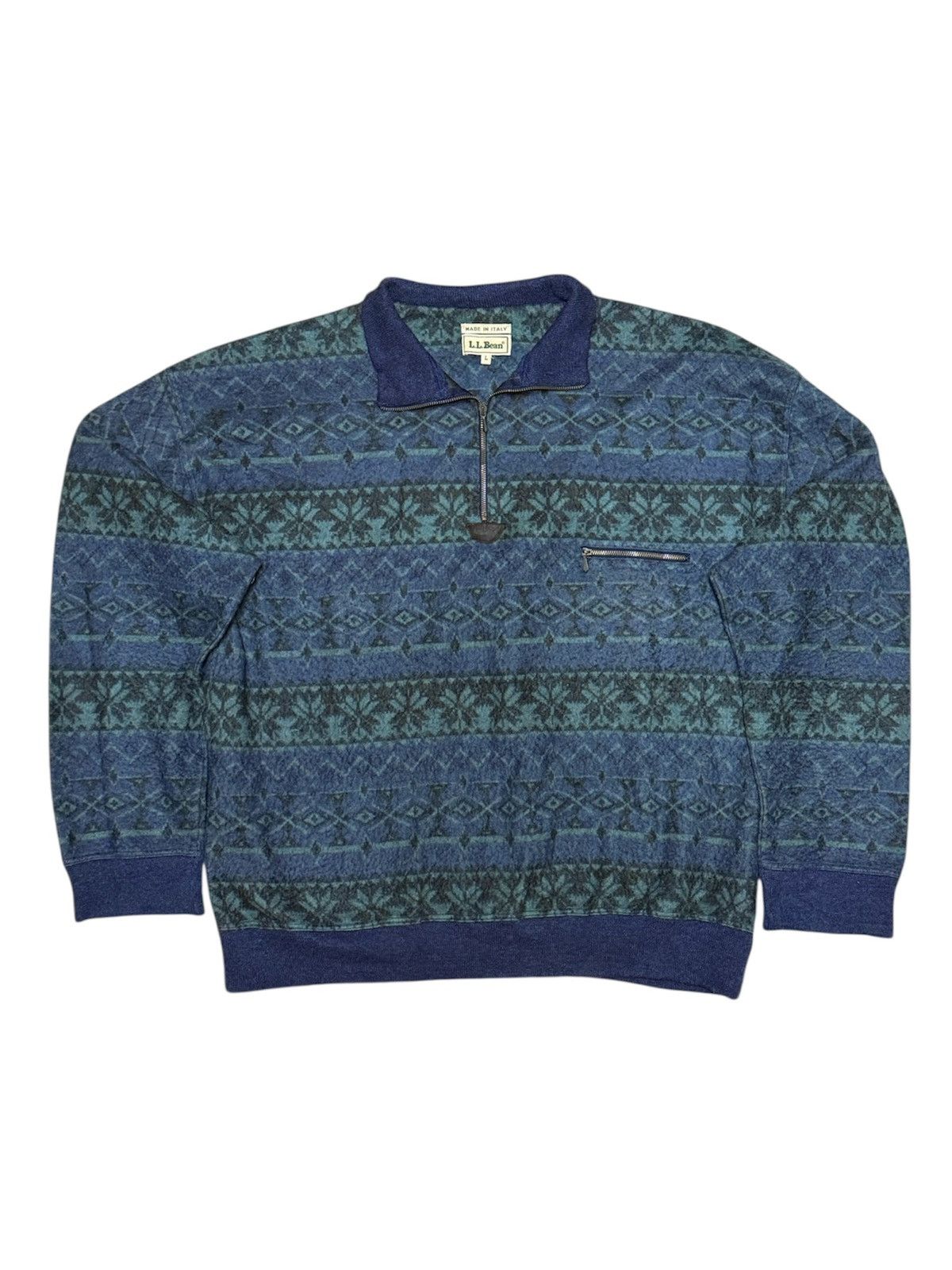 L.L. Bean Vintage LL Bean Navajo half-zipper Size US L / EU 52-54 / 3 - 3 Thumbnail