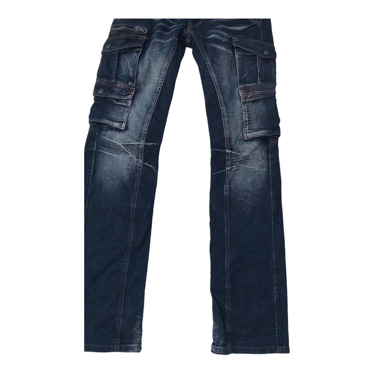 Nicole Club Nicole Club For Men Denim Cargo Multipocket Streetwear Pants Size US 29 - 7 Thumbnail