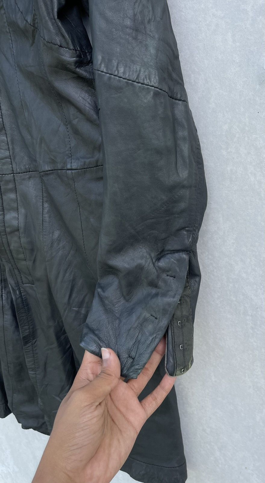 If Six Was Nine × Japanese Brand × KMRii 🔥VINTAGE HOCQUY SHEEP LEATHER COAT/JACKET Size US S / EU 44-46 / 1 - 11 Thumbnail