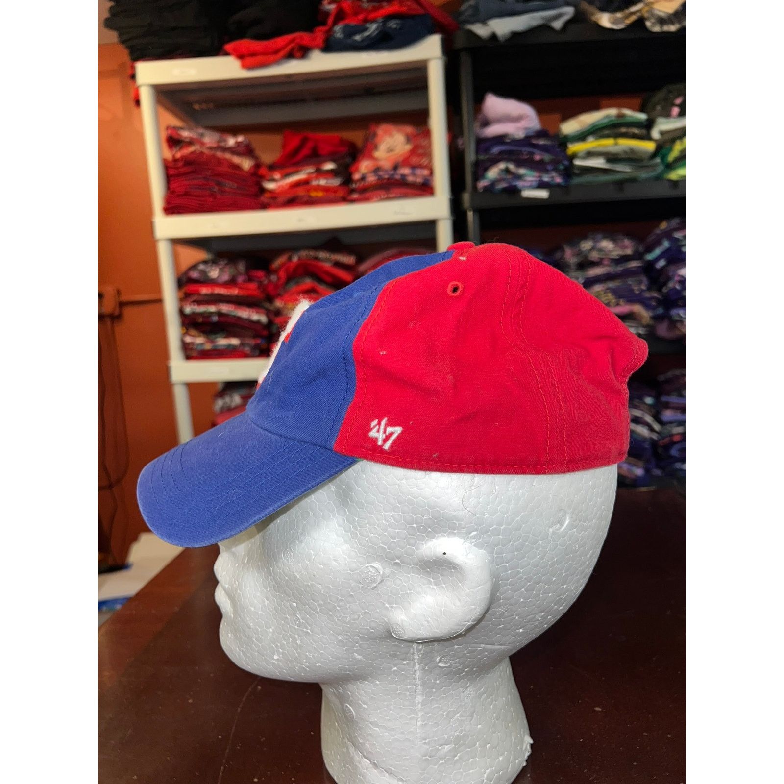 47 Brand Texas Rangers Hat 47 Brand MLB Baseball Red Cap Headwear Size ONE SIZE - 3 Thumbnail
