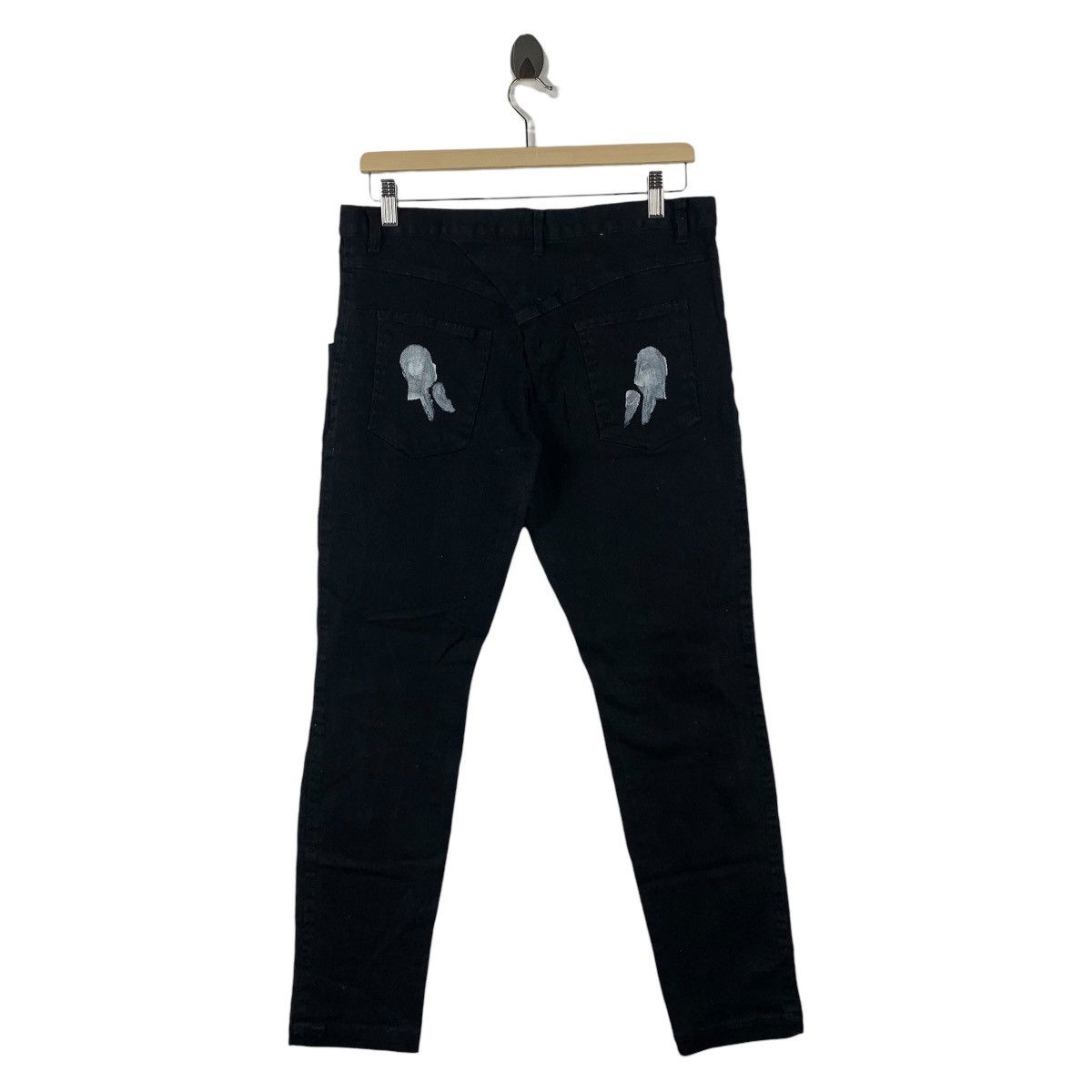 Japanese Brand NOVEMBER RAIN by Kingly mask distressed painted jeans Size US 32 / EU 48 - 4 Thumbnail