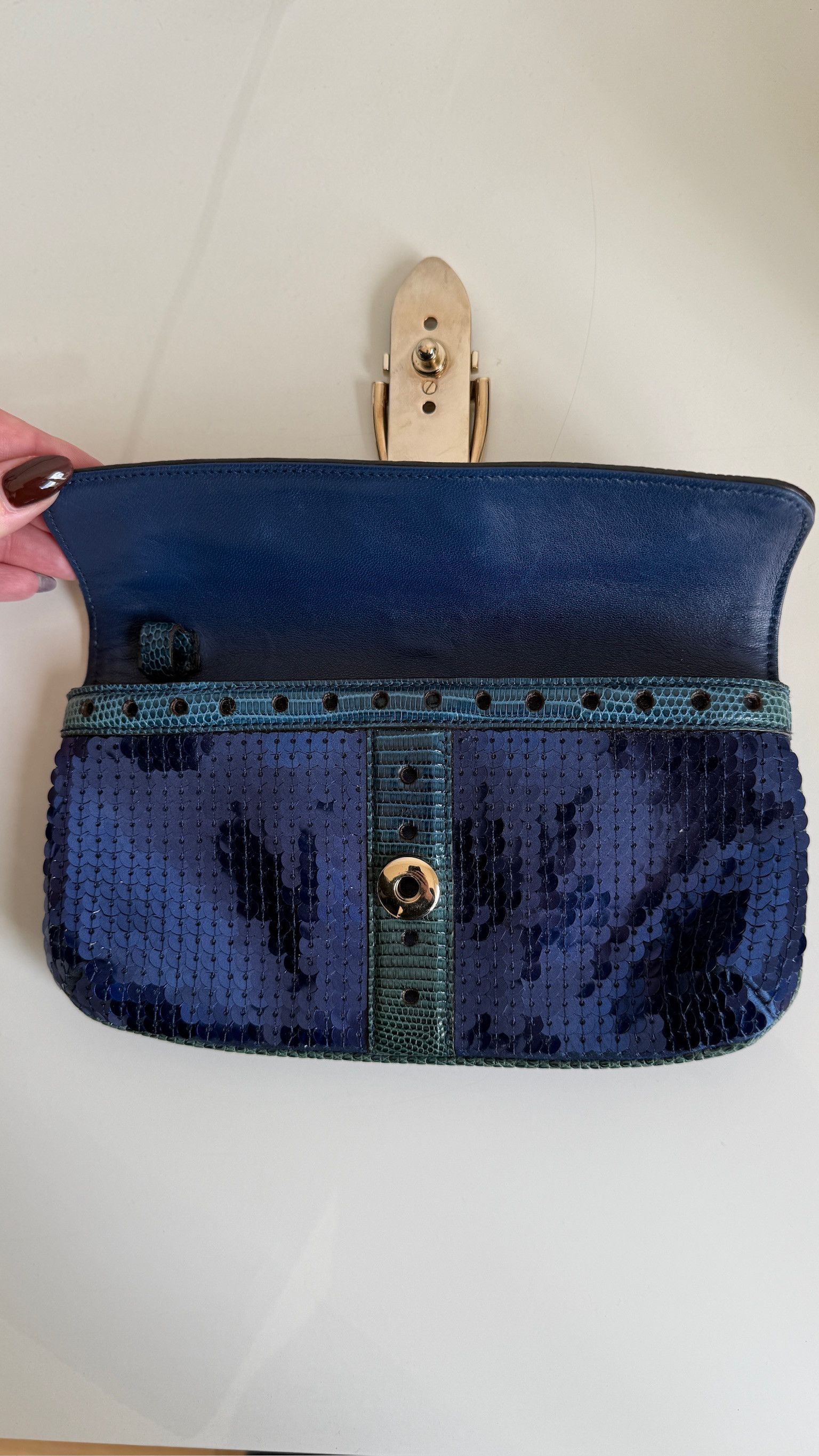 Gucci Gucci Lizard Clutch Vintage Size ONE SIZE - 5 Thumbnail