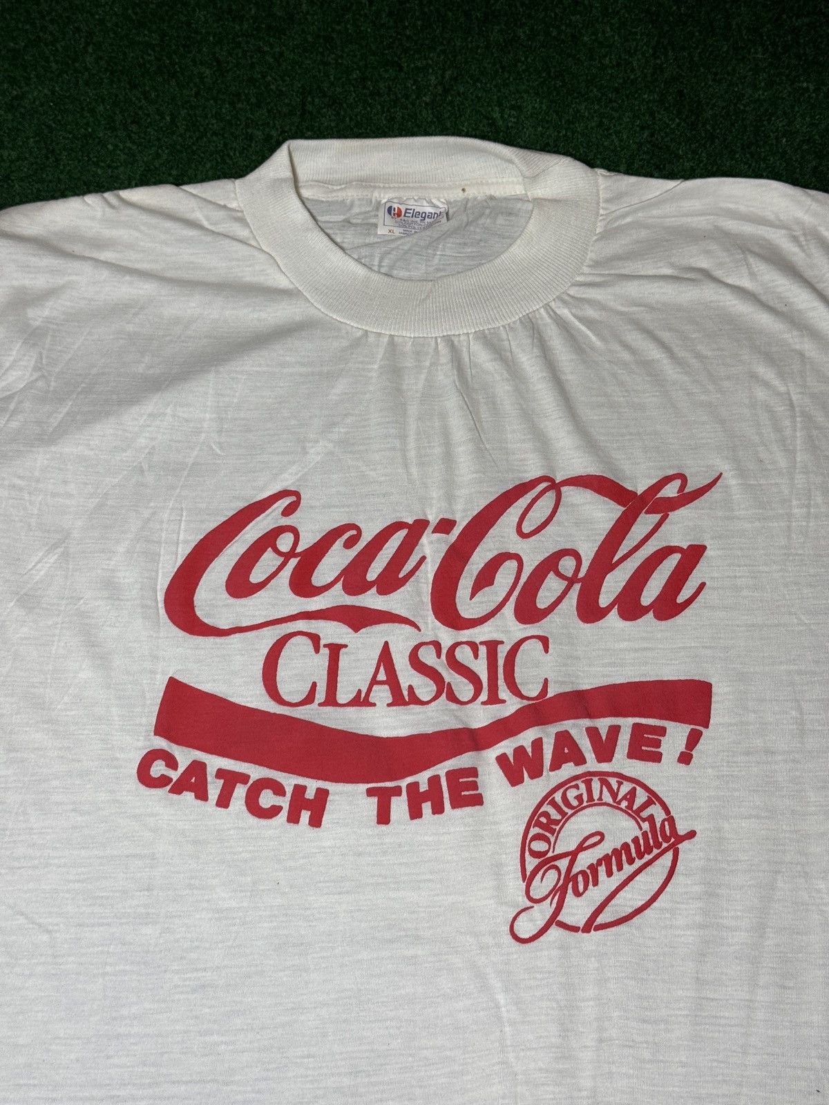 Coca Cola Vintage 80s Coca Cola Catch The Wave Surf Surfer T Shirt Size US XL / EU 56 / 4 - 2 Thumbnail